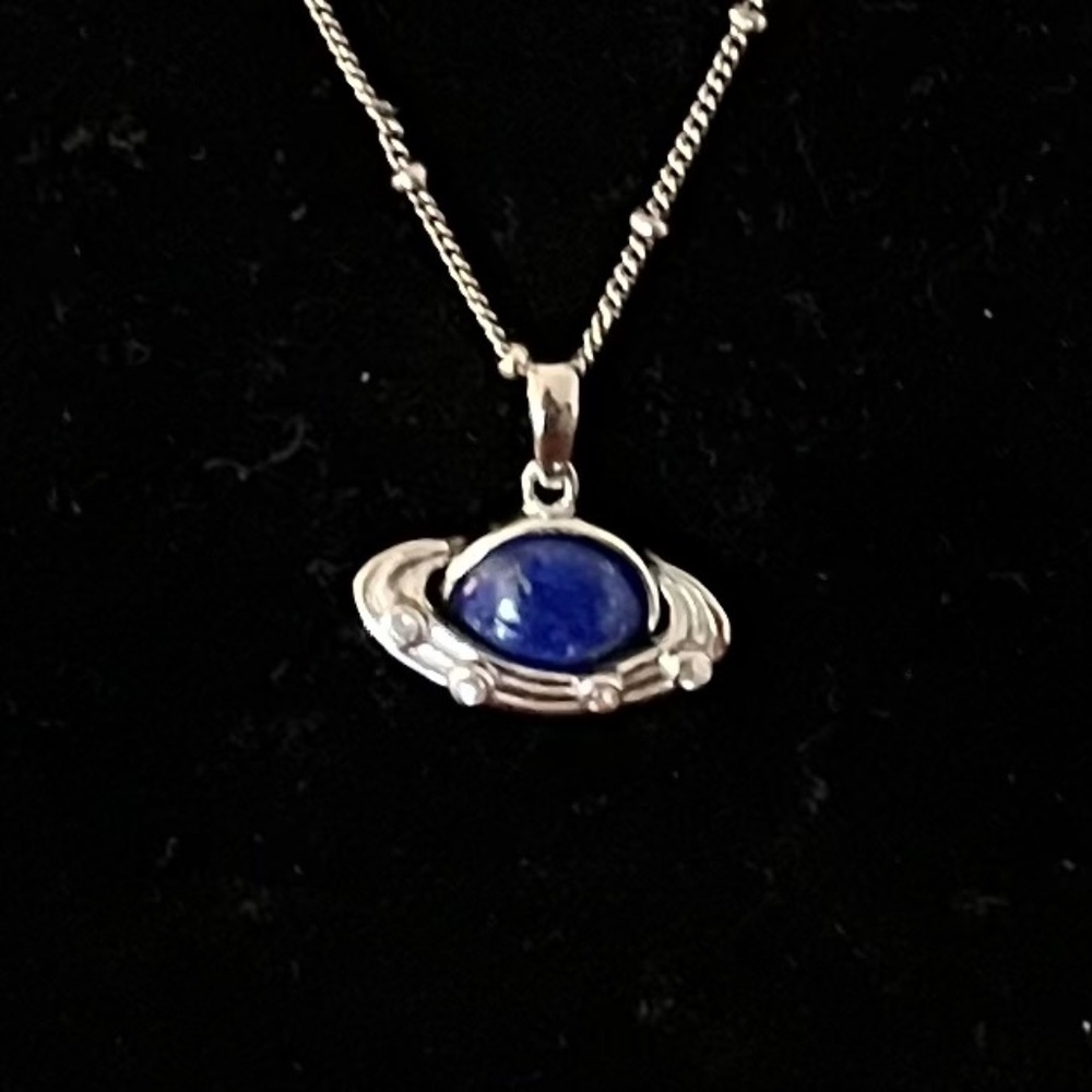 Awe Inspired Lapis Saturn Necklace